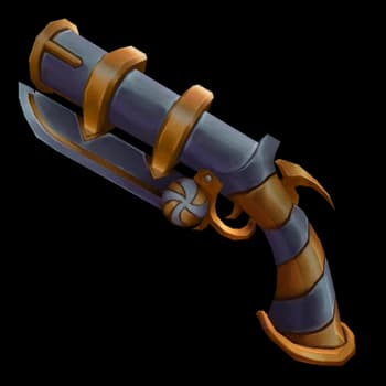 Gold Swirly Gun