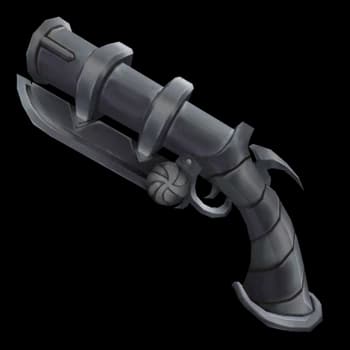 Silver Swirly Gun