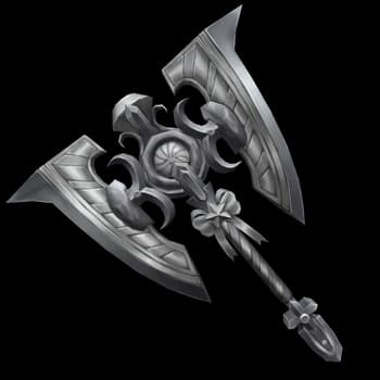 Silver Swirly Axe
